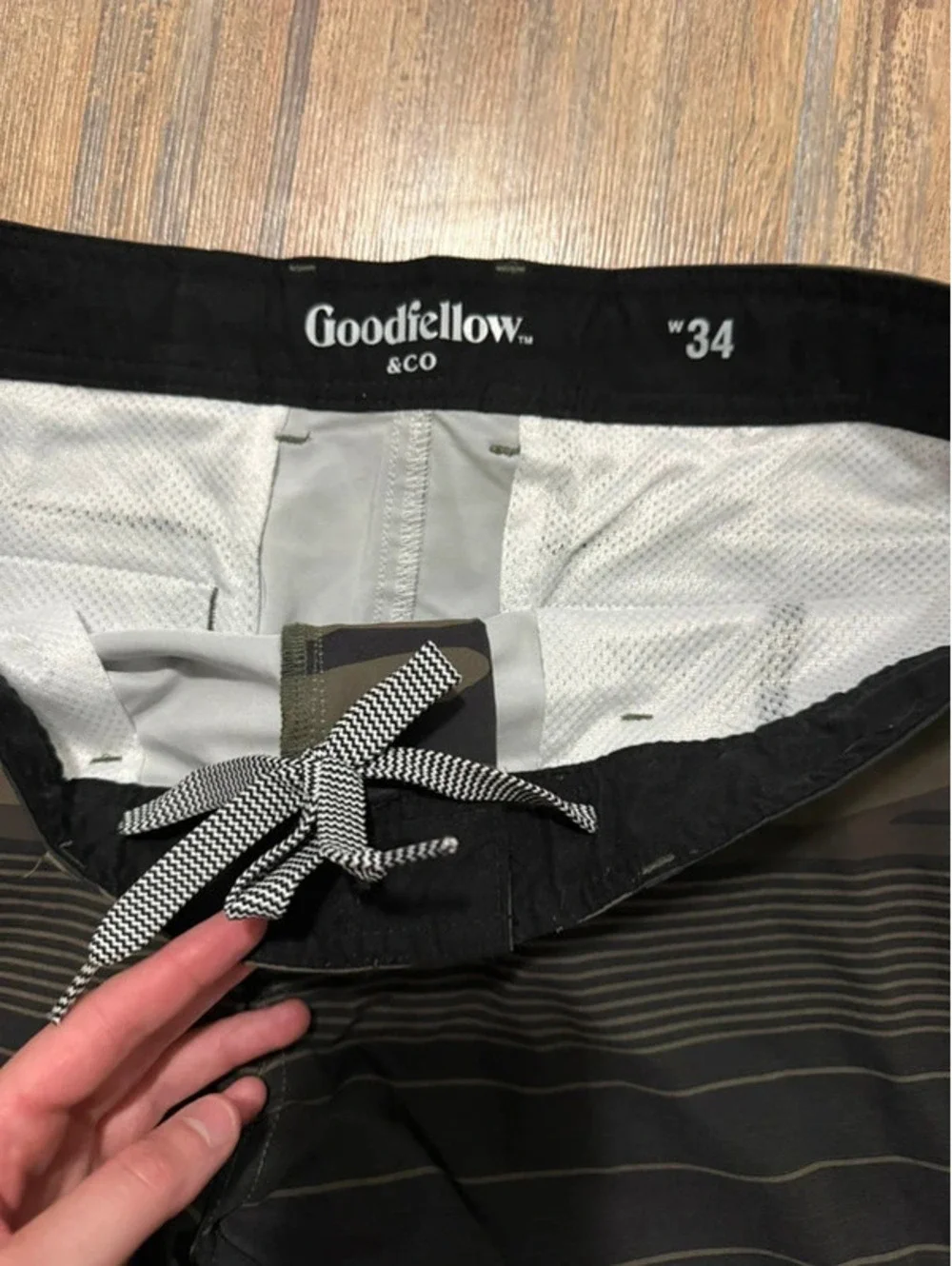 Goodfellow men’s swim trunks size 34